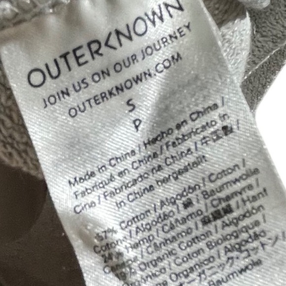 Outerknown Mens Gray Sweatshirt Raglan Long Sleeve Crewneck Pullover Casual - Picture 9 of 9